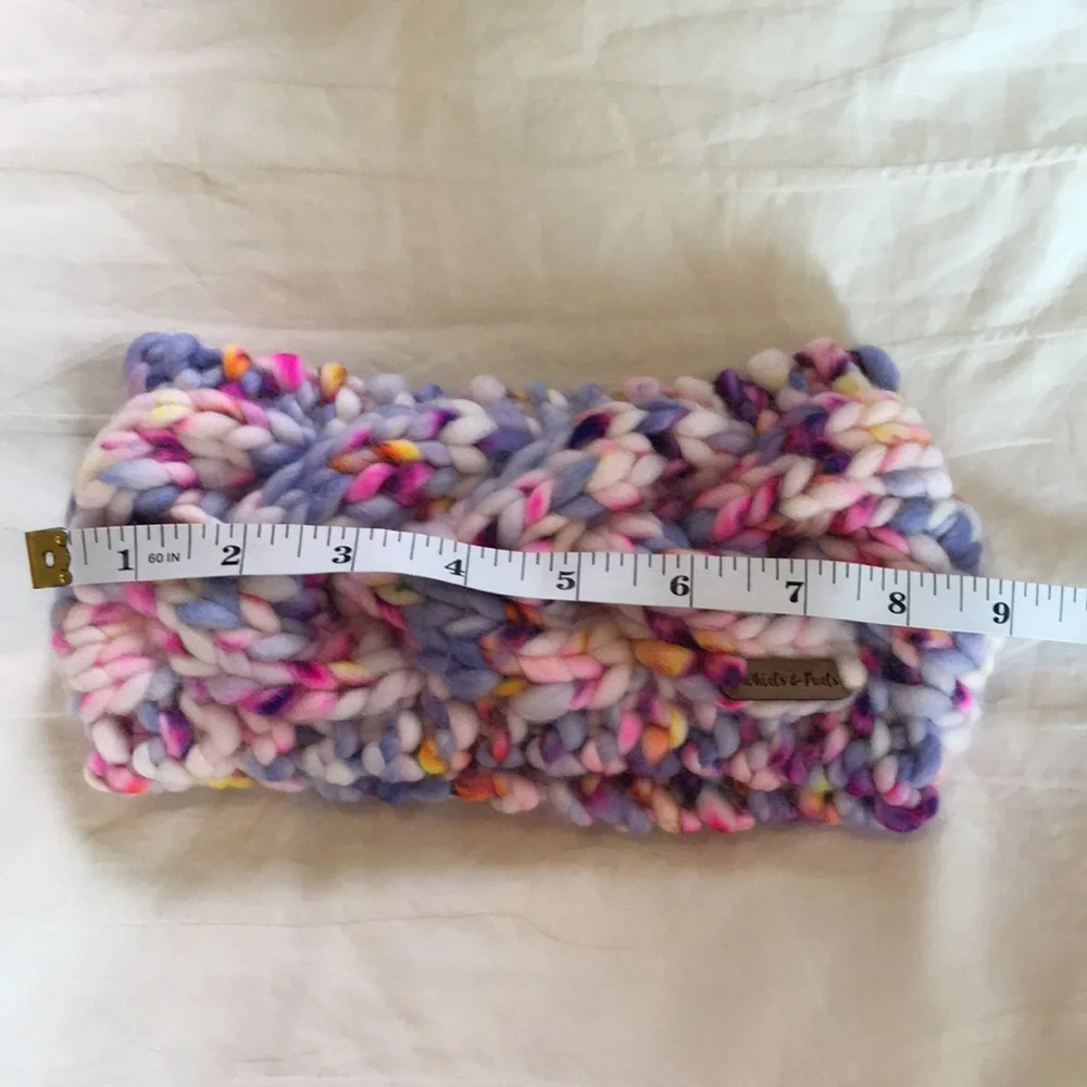 Hand Knit Women's Ear Warmer Headband Merino Wool